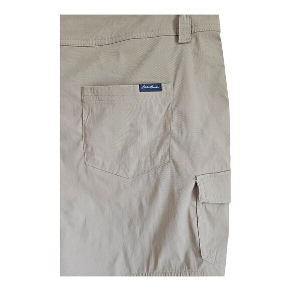 EDDIE BAUER Women's 16 Cargo Shorts Golden Beige 6 Pockets Quick Dry 36 x 5" - Picture 5 of 7